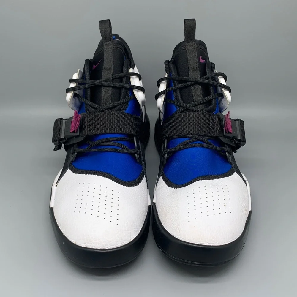 Nike Air Force 270 White Black Purple‎ Basketball Shoes AH6772-101 Men’s Sz 11